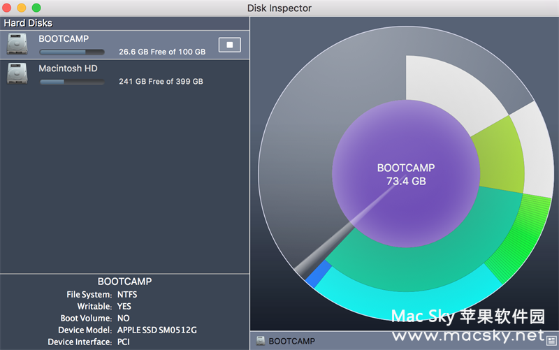 苹果系统磁盘扫描清理工具 Disk Inspector 2.1.1 Mac OS X