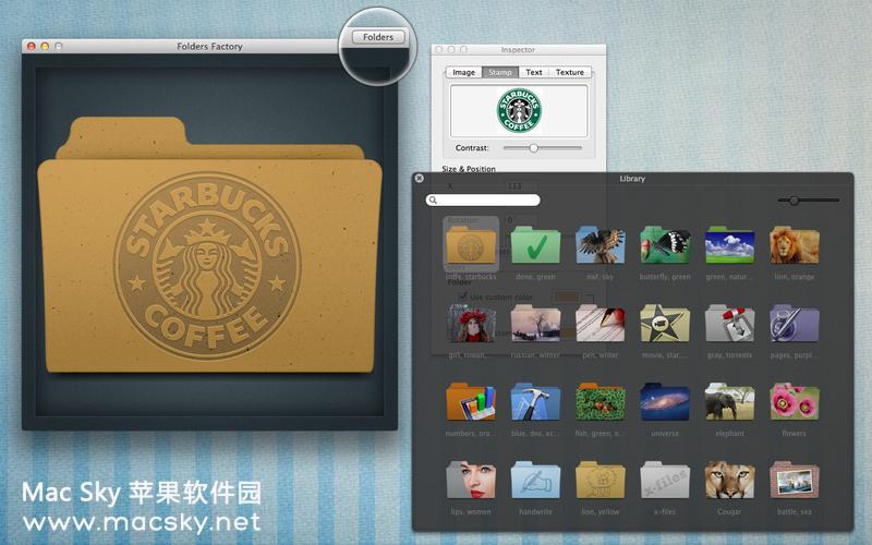 苹果系统文件夹图标修改工具 Folders Factory 1.8 多国语言