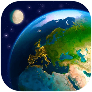 Earth 3D v8.1.3 for Mac 世界地图动态壁纸和屏幕保护程序